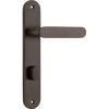 Iver Bronte Door Lever Handle On Oval Backplate - primehardware