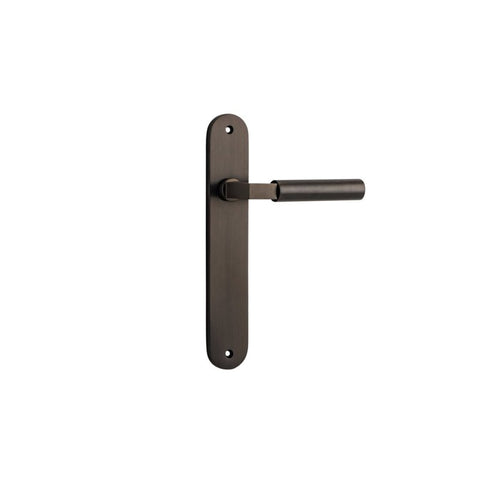Iver Berlin Door Lever Handle On Oval Backplate - primehardware