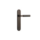 Iver Berlin Solid Brass Door Lever on Oval Backplate | Passage Lever Set Only | 7 Finishes - Signature Brass