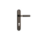 Iver Berlin Solid Brass Door Lever on Oval Backplate | Entrance Lever Set Only | 7 Finishes - Signature Brass