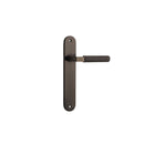 Iver Brunswick Door Lever Handle On Oval Backplate - primehardware