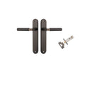 Iver Brunswick Solid Brass Door Lever on Oval Backplate | Passage Kit | 6 Finishes - Signature Brass