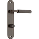 Iver Brunswick Door Lever Handle On Oval Backplate - primehardware