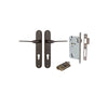 Iver Como Door Lever Handle On Oval Backplate - primehardware