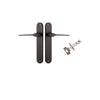 Iver Como Door Lever Handle On Oval Backplate - primehardware