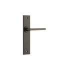 Iver Baltimore Door Lever Handle On Chamfered Backplate - primehardware