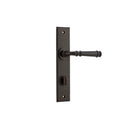 IVER Verona Door Lever Handle On Chamfered Backplate | Privacy Lever Set Only | 9 Finishes - Signature Brass