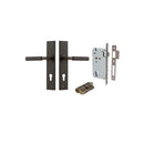 Iver Berlin Door Lever Handle On Chamfered Rectangular Backplate - primehardware