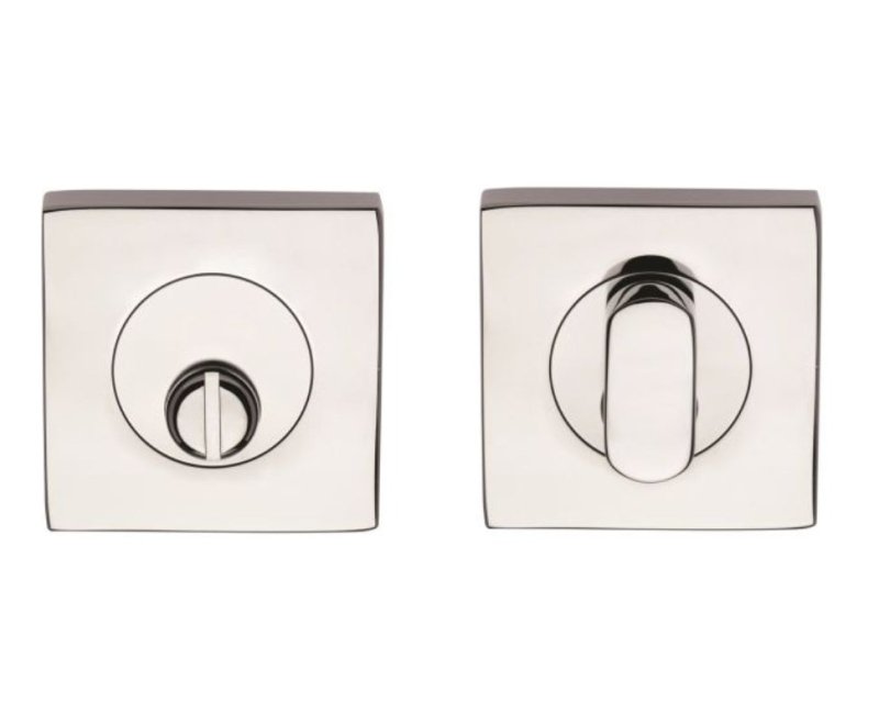 Lockwood Symphony 1420 Series Emergency Turn and Turn Escutcheon Kit Satin Chrome 1428/7NSC