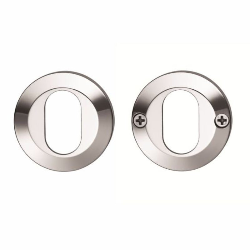 Lockwood 1360 Series Double Oval Cylinder Escutcheon Kit Satin Chrome 1366/6SC - primehardware