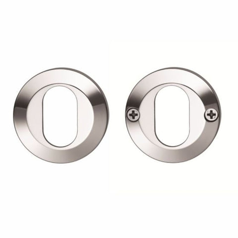 Lockwood 1360 Series Double Oval Cylinder Escutcheon Kit Satin Chrome 1366/6SC - primehardware