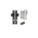 IVER Paddington Door Knob On Rectangular Backplate | Entrance Kit (Key/Key) | 9 Finishes - Signature Brass