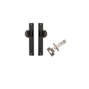 IVER Paddington Door Knob On Rectangular Backplate | Passage Kit | 9 Finishes - Signature Brass