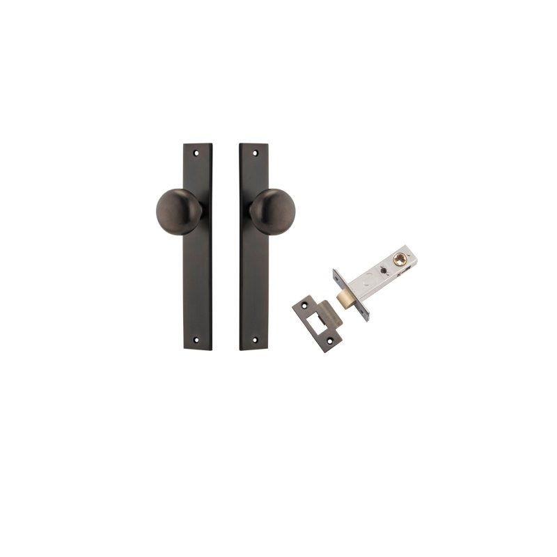 Iver Cambridge Door Knob On Rectangular Backplate - primehardware