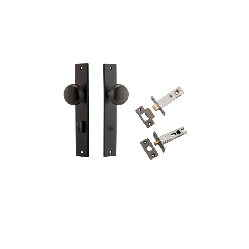 Iver Cambridge Door Knob On Rectangular Backplate - primehardware
