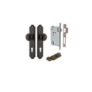 IVER Cambridge Door Knob On Shouldered Backplate | Entrance Kit (Key/Thumb) | 9 Finishes - Signature Brass