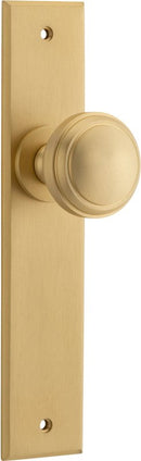 Iver Paddington Door Knob On Chamfered Backplate - primehardware