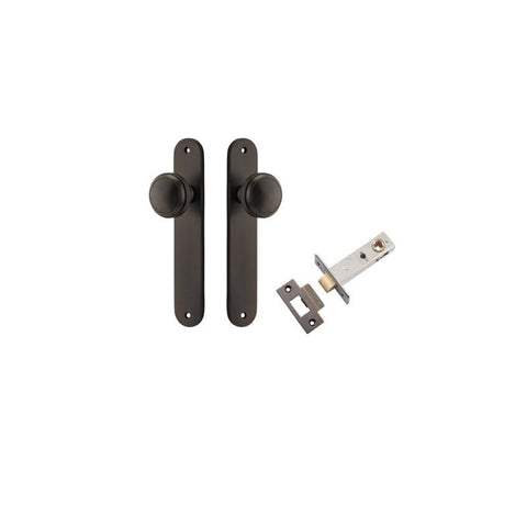 IVER Paddington Door Knob On Oval Backplate | Passage Kit | 9 Finishes - Signature Brass