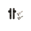 IVER Guildford Door Knob On Oval Backplate | Separate Privacy Kit | 9 Finishes - Signature Brass