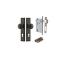 IVER Paddington Door Knob On Stepped Backplate | Entrance Kit (Key/Key) | 9 Finishes - Signature Brass