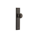 IVER Cambridge Door Knob On Stepped Backplate | Passage Lever Set Only | 9 Finishes - Signature Brass