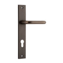 IVER Oslo Lever Door Handle On Rectangular Backplate | Entrance Lever Set Only | 9 Finishes - Signature Brass