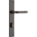IVER Oslo Lever Door Handle On Rectangular Backplate | Privacy Lever Set Only | 9 Finishes - Signature Brass