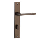 Iver Baltimore Return Door Lever Handle On Rectangular Backplate - primehardware