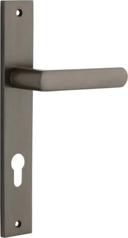 Iver Osaka Door Lever Handle On Rectangular Backplate - primehardware