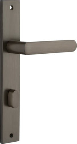Iver Osaka Door Lever Handle On Rectangular Backplate - primehardware
