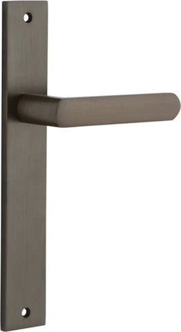 Iver Osaka Door Lever Handle On Rectangular Backplate - primehardware