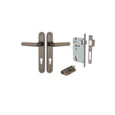 IVER Osaka Door Lever Handle On Oval Backplate | Entrance Kit (Key/Key) | 6 Finishes - Signature Brass
