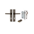Iver Osaka Door Lever Handle On Chamfered Backplate - primehardware