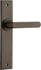 Iver Osaka Door Lever Handle On Chamfered Backplate - primehardware