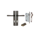 IVER Copenhagen Door Lever Handle On Rectangular Backplate | Entrance Kit (Key/Key) | 7 Finishes - Signature Brass