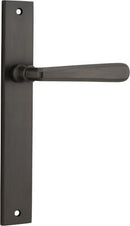 IVER Copenhagen Door Lever Handle On Rectangular Backplate | Passage Lever Set Only | 7 Finishes - Signature Brass