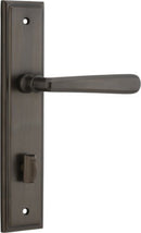 Iver Copenhagen Door Lever Handle On Stepped Backplate - primehardware