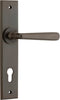 Iver Copenhagen Door Lever Handle On Chamfered Backplate - primehardware