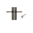 Iver Copenhagen Door Lever on Chamfered Backplate — Passage Kit