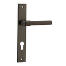 Iver Helsinki Door Lever Handle On Rectangular Backplate - primehardware