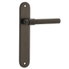 Iver Helsinki Door Lever Handle On Oval Backplate - primehardware