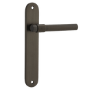 Iver Helsinki Door Lever Handle On Oval Backplate - primehardware