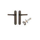 Iver Helsinki Solid Brass Door Lever on Oval Backplate | Passage Kit | 7 Finishes - Signature Brass