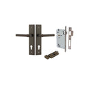 Iver Helsinki Door Lever Handle On Stepped Backplate - primehardware