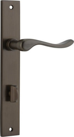 Iver Stirling Door Lever Handle On Rectangular Backplate - primehardware