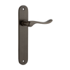 Iver Stirling Door Lever Handle On Oval Backplate - primehardware