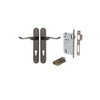 Iver Stirling Door Lever Handle On Oval Backplate - primehardware