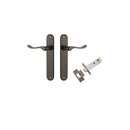 Iver Stirling Solid Brass Door Lever on Oval Backplate | Passage Kit | 8 Finishes - Signature Brass