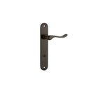 Iver Stirling Solid Brass Door Lever on Oval Backplate | Privacy Lever Set Only | 8 Finishes - Signature Brass
