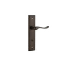 IVER Stirling Door Lever Handle On Stepped Backplate | Privacy Lever Set Only | 8 Finishes - Signature Brass